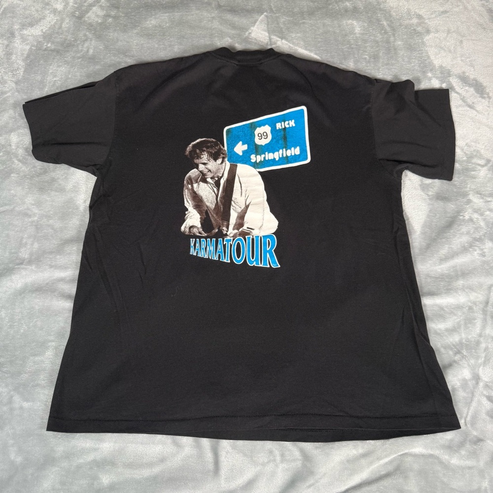 Vintage Rick Springfield Karma Tour T Shirt Mens XL Music Single Stitch 90s